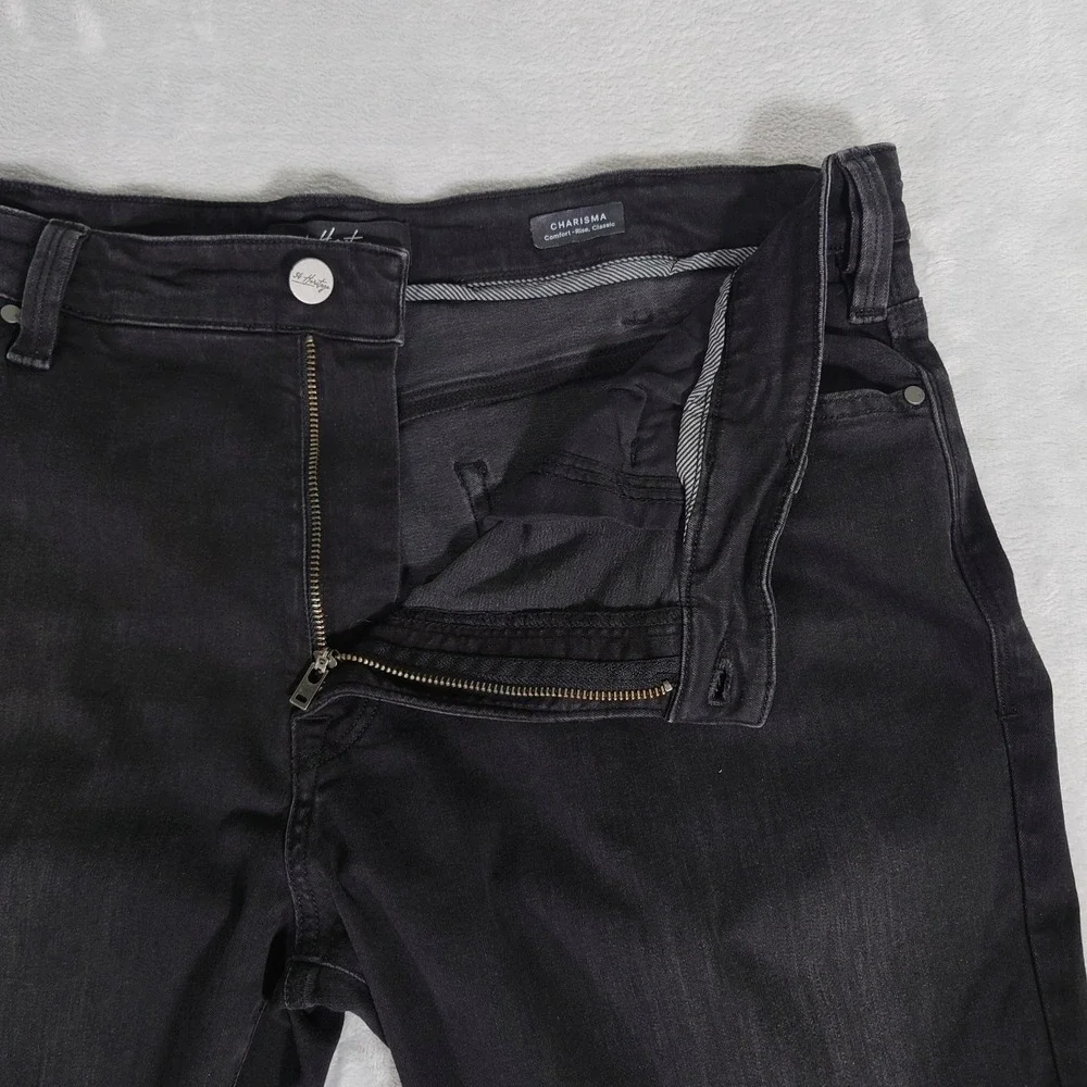 34 Heritage Charisma Jeans Mens 40 X 34 Black Comfort Rise Classic Straight